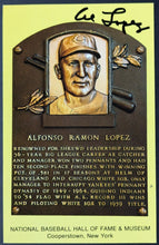 Load image into Gallery viewer, 1977 Al Lopez Baseball Hall Of Fame Plaque Signed Postcard JSA Certified
