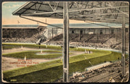 Early 1910's Navin Field Detroit's Baseball Park Michigan Post Stamped Postcard