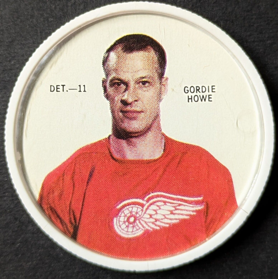 1968/69 Gordie Howe Detroit Red Wings Shirriff Hockey Coin NHL
