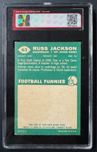 Load image into Gallery viewer, 1960 Topps CFL #63 Russ Jackson Saskatchewan Rough Riders Football Card Vintage
