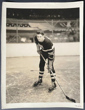 Load image into Gallery viewer, 1935 IHL Hockey Detroit Olympics Player Type 1 Vintage Photo Albert Backlund
