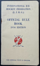 Load image into Gallery viewer, 1956 Edition International Ice Hockey Federation IIHF Official Rule Book
