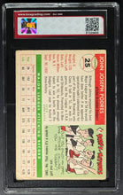 Load image into Gallery viewer, 1955 Johnny Podres Brooklyn Dodgers Topps Baseball Card #25 Graded KSA 2.5 GD+
