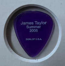 Load image into Gallery viewer, James Taylor Summer 2005 Tour Crew Stage Pass + James Taylor Used Guitar Pick
