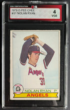 Load image into Gallery viewer, 1979 Nolan Ryan Los Angeles Angels O-Pee-Chee Baseball Card #51 KSA Graded 4 VGE
