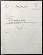 Load image into Gallery viewer, Joe Lieberman Signed Autographed Photo Typed Letter US Senate Letterhead
