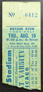 1972 Chicago Concert Ticket Stub Vintage Rock Music Toronto Varsity Stadium