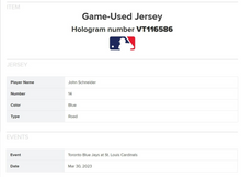 Load image into Gallery viewer, 2023 Toronto Blue Jays John Schneider Game Worn Jersey MLB Baseball Holo
