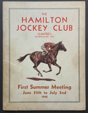 Load image into Gallery viewer, 1942 Summer Meeting Hamilton Jockey Club Vintage Horse Racing Press Guide
