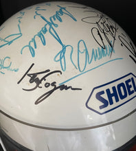 Load image into Gallery viewer, Indy Car World Series Autographed Signed Helmet Andretti Foyt Unser JSA LOA
