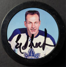 Load image into Gallery viewer, Eddie Shack Autographed Signed Toronto Maple Leafs Hockey Puck Vintage NHL
