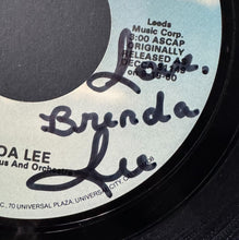 Load image into Gallery viewer, 1980 Brenda Lee  45 RPM Autographed Record I Want To Be Wanted + Sweet Nothin&#39;s
