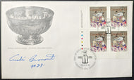 Montreal Canadiens Signed First Day Covers x4 Autographed Provovost Talbot Bonin