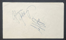Load image into Gallery viewer, Syl Apps Glenn Goldup Jack Lynch Signed Autographed Notepage Hockey NHL
