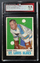 Load image into Gallery viewer, 1970-71 O-Pee-Chee #210 Glenn Hall Hockey Card KSA 5.5 EX+ St. Louis Blues
