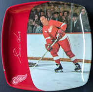 1972 Gordie Howe Made in Italy Ash Tray Plaque Candy Dish Detroit Red Wings HOF