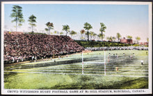 Load image into Gallery viewer, c1920 Rugby Football Game McGill Stadium Postcard Montreal Unposted Vintage
