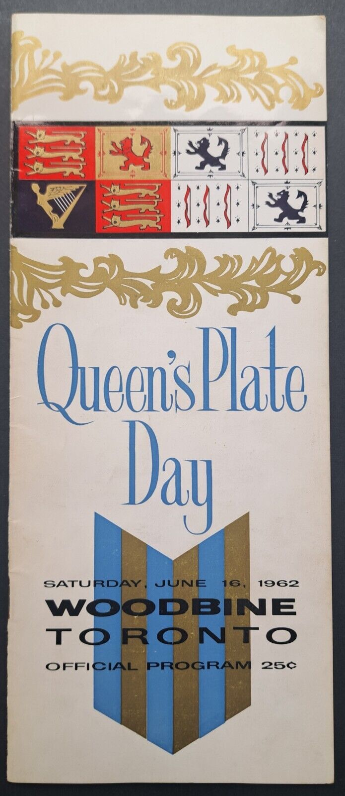 1962 Queen's Plate Day Race Program Woodbine Racetrack Canada Horse Racing VTG