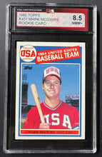 Load image into Gallery viewer, 1985 Topps MLB #401 Mark McGwire USA Baseball Rookie Card KSA Vintage
