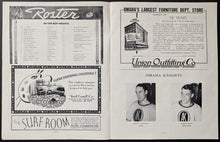 Load image into Gallery viewer, 1945 Gordie Howe Omaha Knights USHL Hockey Game Program Vintage

