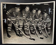1958 Type 1 Photo Of Rookie New York Rangers Before Their First Home Game Vtg