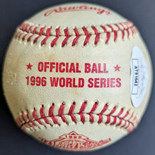 Load image into Gallery viewer, 1996 Phil Rizzuto Autographed Official Rawlings World Series Baseball Signed JSA
