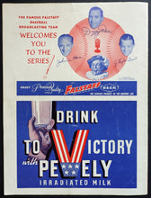 Load image into Gallery viewer, 1943 World Series Program St. Louis Cardinal New York Yankees Games 3 + 4+ 5 MLB
