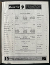 Load image into Gallery viewer, 1995 Baseball Writers of America Award Dinner Program Roger Boston Red Sox VTG
