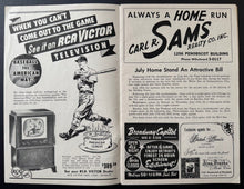 Load image into Gallery viewer, 1951 Briggs Stadium Detroit Tigers vs Boston Red Sox Program Vtg MLB Baseball
