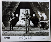 Load image into Gallery viewer, 1984 Strange Advance Publicity Autographed Promo Photo Signed x3 New Wave Band
