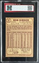 Load image into Gallery viewer, 1968 O-Pee-Chee #100 Bob Gibson St. Louis Cardinals Slabbed+Graded 4.5 VGE+ KSA

