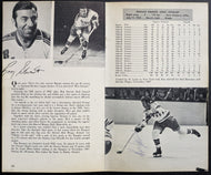 1970 Ron Stewart New York Rangers Autographed Media Guide Page Signed NHL