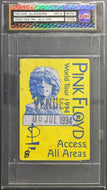 1994 Pink Floyd Tour All Access Backstage Pass Toronto Graded iCert Authentic