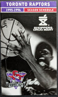 1995/1996 Toronto Raptors Inaugural Season Pocket Schedules x8 Variations NBA