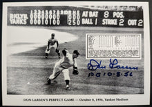 Load image into Gallery viewer, Don Larsen Autographed Signed Perfect Game Photo Card New York Yankees MLB VTG
