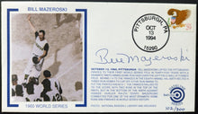 Load image into Gallery viewer, Bill Mazeroski Autographed Signed Limited Edition Postal Cachet MLB Baseball COA
