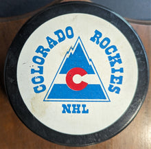 Load image into Gallery viewer, 1976-1977 Michel Plasse Colorado Pride of the Rockies Puck Plaque Hockey NHL VTG
