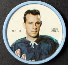 Load image into Gallery viewer, 1968/69 Larry Jeffrey New York Rangers Shirriff NHL Hockey Coin Short Print
