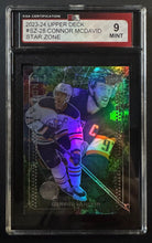 Load image into Gallery viewer, 2023-24 Upper Deck #SZ-28 Connor McDavid Hockey Card KSA 9 MINT NHL Edmonton
