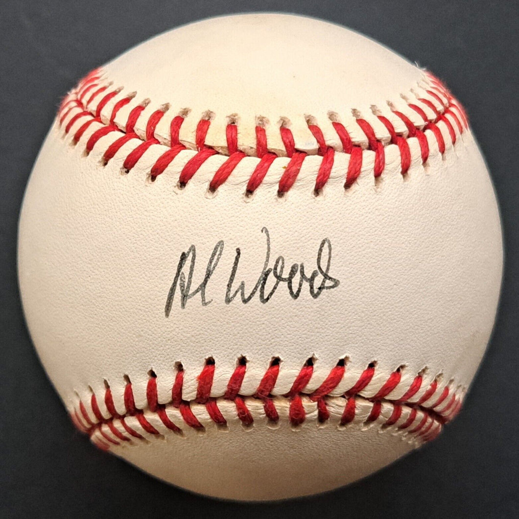 Al Woods Signed Autographed MLB Baseball Beckett COA 1977 Toronto Blue Jays