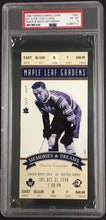 Load image into Gallery viewer, 1998 Memories &amp; Dreams Maple Leafs Hockey Ticket Charlie Conacher PSA NM-MT 8
