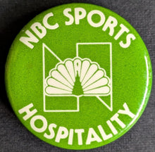 Load image into Gallery viewer, 1982 Super Bowl XVII Vintage NBC Sports Lapel Pin + Hospitality Access Pinback

