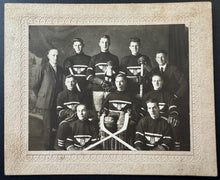Load image into Gallery viewer, 1925 Cabinet Photo Of Uxbridge Ontario Hockey Team
