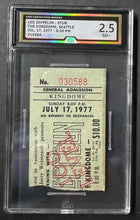 Load image into Gallery viewer, 1977 Led Zeppelin The Kingdome Seattle Concert Ticket Stub iCert Slabbed 2.5 GD+
