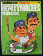 1974 New York Yankees Yearbook + LP Record Vintage MLB Baseball Thurman Munson