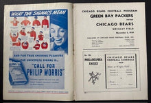 Load image into Gallery viewer, 1939 Wrigley Field NFL Program + Ticket Chicago Bears Vs Green Bay Packers Vtg
