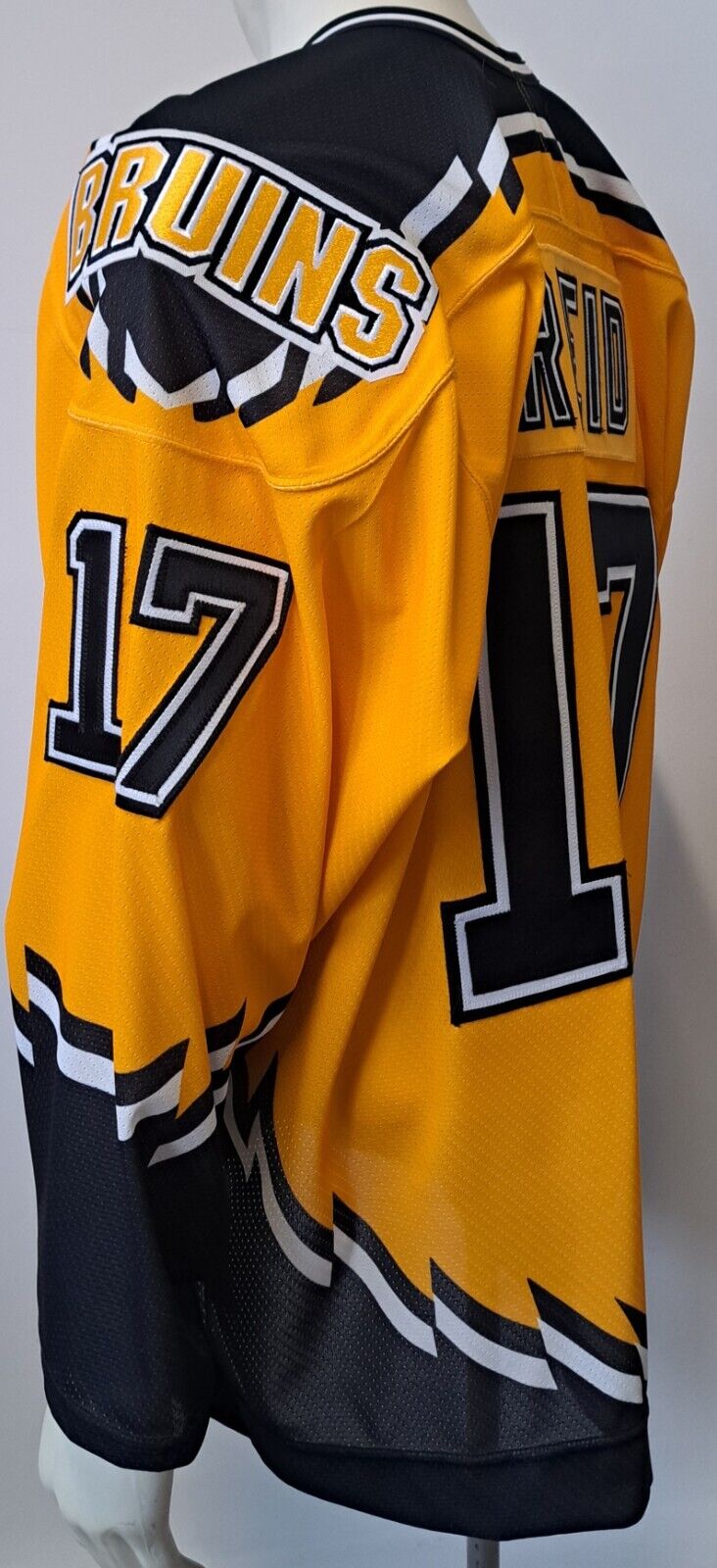 1995-96 Dave Reid Pooh Bear Boston Bruins Alternate CCM Customized