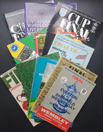 Lot of 13 F.A. Cup Final Programs Tottenham Hotspur Manchester City VTG Football