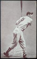 Hall Of Famer Lou Boudreau 1939-1946 Salutations Exhibit Vtg MLB Baseball Card