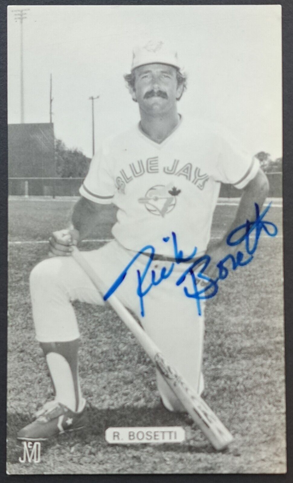 Rick Bosetti Signed Autographed Toronto Blue Jay McCarthy Postcard MLB Vtg